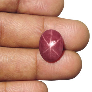 14.87-Carat Star Ruby from Quy Chau Mines, Vietnam (Unheated) - Click Image to Close