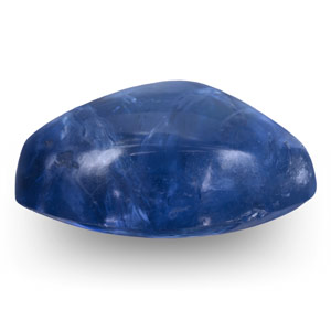 4.39-Carat Cabochon-Cut Lively Intense Blue Tanzanite (GRS) - Click Image to Close