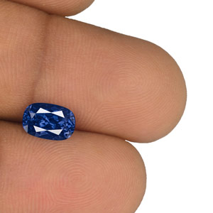 1.38-Carat Beautiful VS-Clarity Vivid Royal Blue Burma Sapphire - Click Image to Close