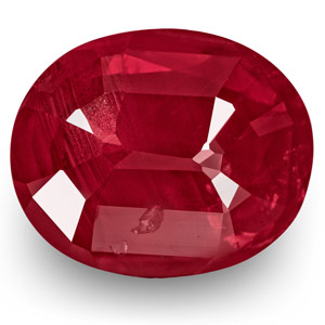 3.50-Carat Unheated Eye-Clean Velvety Pinkish Red Ruby (GRS) - Click Image to Close