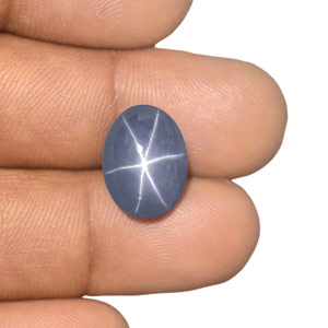 19.17-Carat Blue Star Sapphire from Sri Lanka (GRS-Certified) - Click Image to Close