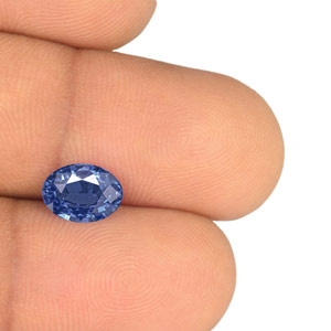 1.58-Carat Flawless Oval-Cut Sapphire from Ceylon (GRS) - Click Image to Close