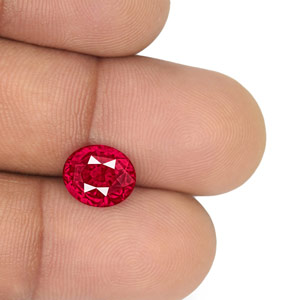 4.09-Carat Unheated VS-Clarity Pinkish Red Mozambique Ruby (GRS) - Click Image to Close