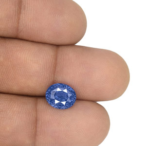 5.56-Carat GRS-Certified "Cornflower Blue" Sapphire from Ceylon - Click Image to Close