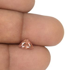 1.29-Carat Triangular-Cut VS-Clarity Padparadscha Sapphire (GRS) - Click Image to Close