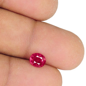 1.04-Carat Eye-Clean Lively Intense Pinkish Red Ruby (Unheated) - Click Image to Close