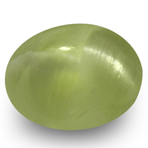 5.02-Carat Greyish Green Chrysoberyl Cat's Eye from India (IGI) - Click Image to Close