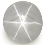 5.53-Carat Soft Bluish Grey Star Sapphire from Ceylon (Unheated)