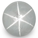 7.94-Carat Bluish Grey Star Sapphire from Sri Lanka (Sharp Star)