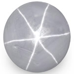 7.40-Carat Violetish Grey Star Sapphire with Super Sharp Star 7.40-Carat Violetish Grey Star Sapphire with Super Sharp Star