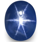 7.15-Carat GRS-Certified Unheated "Royal Blue" Star Sapphire