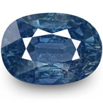 6.18-Carat GRS-Certified Unheated Oval-Cut Deep Blue Sapphire