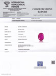 2.23-Carat Unheated Velvety Pinkish Red Ruby from Mogok, Burma