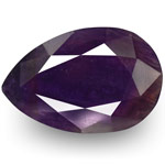 6.84-Carat Pear-Shaped Deep Bluish Purple Sapphire from Pakistan