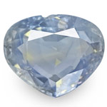 3.32-Carat Rare Unheated Heart-Shaped Blue Sapphire from Kashmir