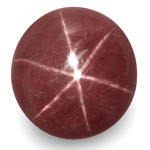 8.45-Carat 10mm Round Purplish Red Star Ruby from Vietnam (IGI)