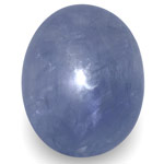 17.03-Carat Unheated Intense Blue Cabochon-Cut Burmese Sapphire