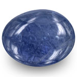 9.13-Carat Unheated Cabochon-Cut Intense Blue Burmese Sapphire 9.13-Carat Unheated Cabochon-Cut Intense Blue Burmese Sapphire