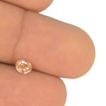 0.54-Carat GRS-Certified Unheated Oval-Cut Padparadscha Sapphire