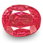 0.87-Carat Eye-Clean Intense Orangy Pink Spinel from Burma (IGI)