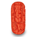 8.87-Carat Sculpture of Lord Ganesha (Carved from Italian Coral) 8.87-Carat Sculpture of Lord Ganesha (Carved from Italian Coral)