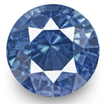 1.24-Carat 6mm Round VVS Cornflower Blue Burmese Sapphire (IGI)