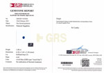 1.00-Carat GRS-Certified Unheated Vivid Royal Blue Sapphire