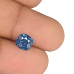 1.70-Carat GRS-Certified Unheated Cushion-Cut Blue Sapphire