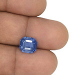 7.15-Carat Unheated VS-Clarity Octagonal-Cut Blue Sapphire (GRS)