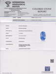 1.34-Carat Unheated Velvety Violetish Blue Sapphire from Kashmir