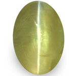 2.87-Carat Attractive Yellow Green Natural Chrysoberyl Cat's Eye