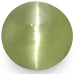 2.66-Carat Grey Green Chrysoberyl Cat's Eye with Super Sharp Ray