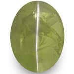 5.05-Carat Deep Yellow Green Transparent Chrysoberyl Cat's Eye