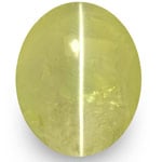 6.01-Carat Transparent Chrysoberyl Cat's Eye (Strong Chatoyance)