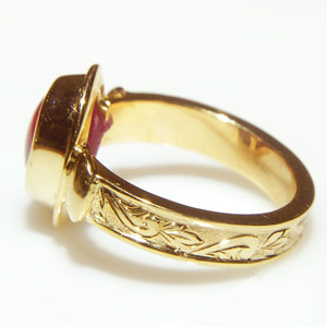 4.27-Carat Star Ruby Ring