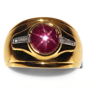 55Carat Natural Ruby Silver Ring For Men 7 Carat Astrological Ring Size 5,6,7,8,9,10,11,12,13 